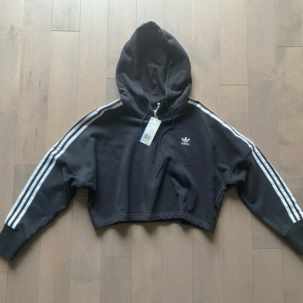adidas ADICOLOR CLASSICS CROP HOODIE size S